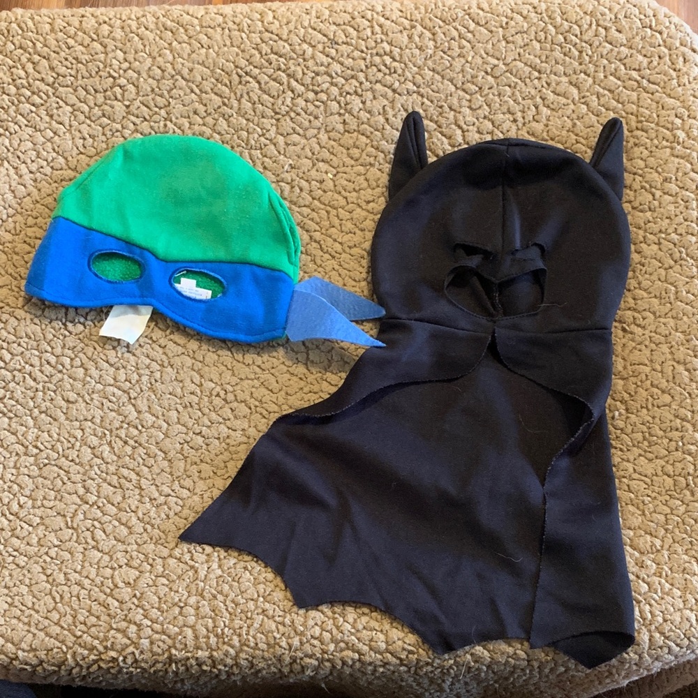 Build-A-Bear Batman and Ninja Turtles masks